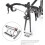 Quickrelease retaining clip for bicycle front fork, Removable mounting clamp, bicycle part (Black) 4