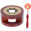1Conjunto Queimador De Cera Com Colher Material E Metal Marrom 3