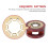 1Conjunto Queimador De Cera Com Colher Material E Metal Marrom 8