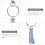 50Set Per Portachiavi Con Nappa Kit DIY 8