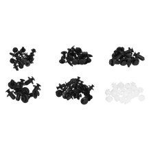 Clips de fixation de pare-chocs en nylon, clips de 10 mm de diamètre pour fixations automobiles légères et durables, rivets en plastique pratiques
