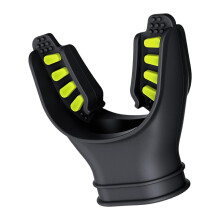 Silicone Snorkel Dives Tube Snorkels Mouthpiece Regulator, Comfortable Fit, Black Yellow Outdoor Swimming Accessory