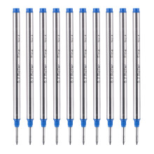 10 Stück Metall-Kugelschreiberminen, 0,5 mm-Blau 0,7 Spiralstil