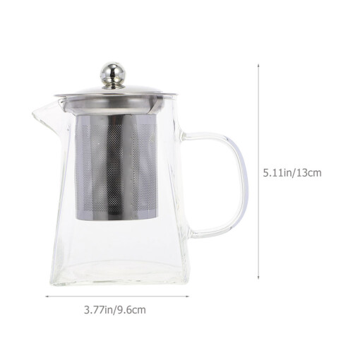 Bule De Transparente Com De Aço Inoxidável Para Casa 2