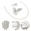 1Conjunto Vedante Silicone Transparente Para Garrafas E Galões 6
