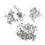 Acessórios Para DIY Estandartes Prata Duráveis 5