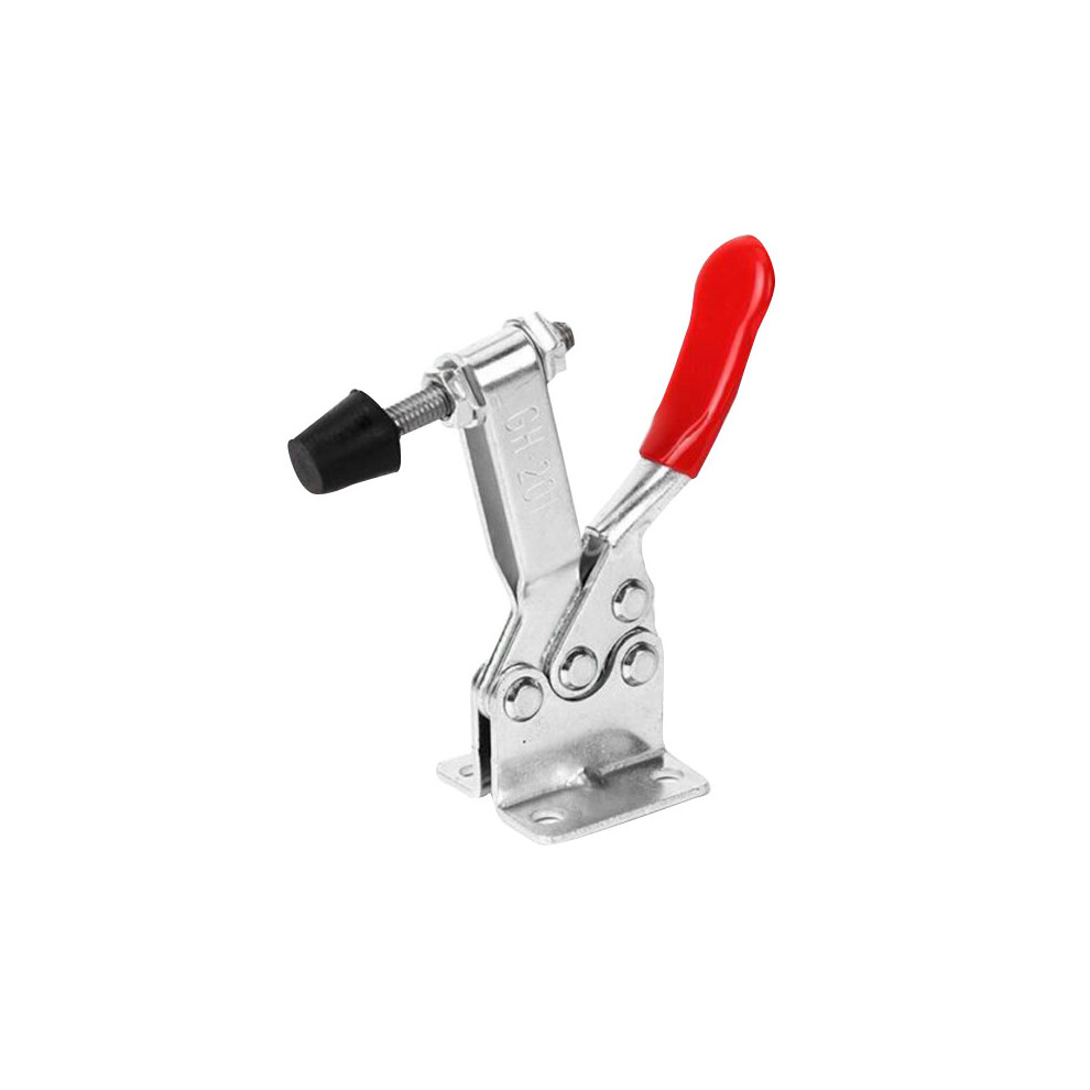 Toggle Clamp For Woodworking, Machine Operations Rely On Antislip Quick Release Tool With Red Vinyl Hand Grip (1) 9436597636437