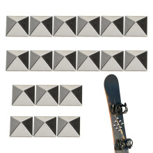 Stomp Pad Snowboarding AntiSlip 18Piece Pentagram Studs Grip Pad For Skiing Snowboarders Women Men Winter Safety
