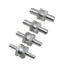 Eenrichtingsterugslagklep voor 8 mm leidingen, brandstofterugslagklep van aluminiumlegering met terugslagklep, corrosiebestendig en lage