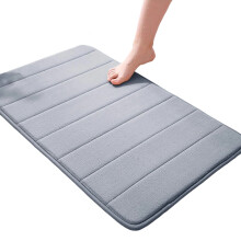 Badrumsmatta i korallrosa sammet, kärna av minnesskum för extrem komfort, halkfri PVC-baksida säkerställer stabilitet, superabsorberande och