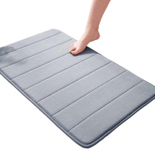 Πατάκι μπάνιου Coral Velvet, πυρήνας Memory Foam για εξαιρετική άνεση, αντιολισθητική