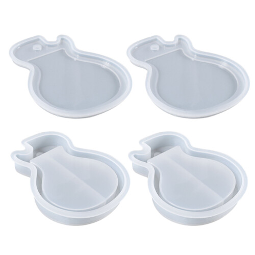 2Sets Flexibele Silicone Sleutelhanger Mal Gitaar Voor DIY