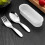 1Conjunto Talheres Autoalimentação Bebê Design Ergonômico 11
