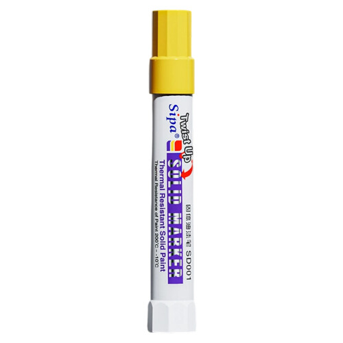 Solide Marker, wasserfester Kunst-Malstift, solider-Gelb