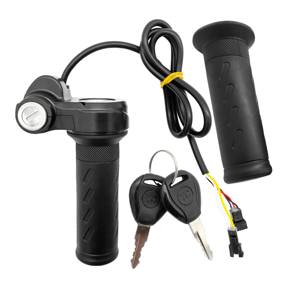 Ebike Twist Throttle With Key, Antislip Grip, Smooth Control For Scooter Atv Dirt Bike 9001264175191
