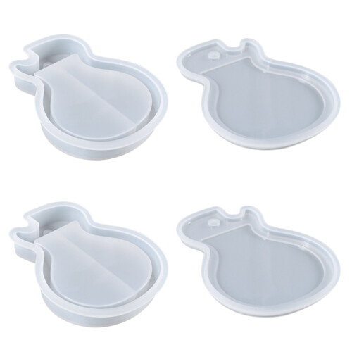 2Sets Flexibele Silicone Sleutelhanger Mal Gitaar Voor DIY 2