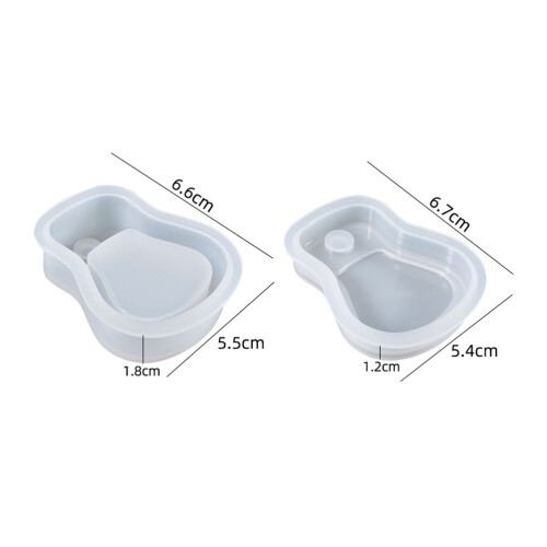2Sets Flexibele Silicone Sleutelhanger Mal Gitaar Voor DIY 1