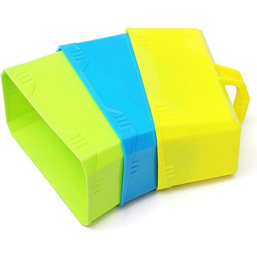 Snow Block Mold 3Pack ABS Plastic Portable Rectangular Set For Children  Winter Theme Solid Color Exterior Toy 1