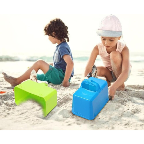 Snow Block Mold 3Pack ABS Plastic Portable Rectangular Set For Children  Winter Theme Solid Color Exterior Toy 2