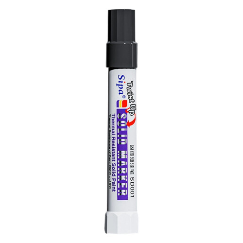 Solider Farbmarker-Farbstift, leicht zu schreibender-Schwarz