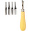 2 Lino Cutting Tool with Interchangeable Lino Cutting Tool Kits Linoleum Cutter for Printing Graphics Engraving Setting 5