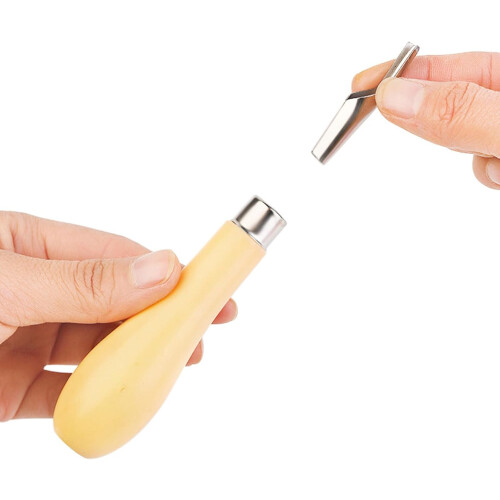 2 Lino Cutting Tool with Interchangeable Lino Cutting Tool Kits Linoleum Cutter for Printing Graphics Engraving Setting 2