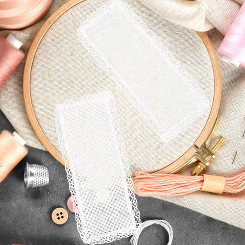 20Stk Polyester Kreuzstich Lesezeichen Blanko DIY Bastelmaterial 2