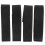 4Stk Schwarze Sportsärmel Halter Elastisch Polyester Für Spiele 2