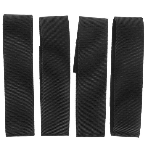 4Stk Schwarze Sportsärmel Halter Elastisch Polyester Für Spiele 1