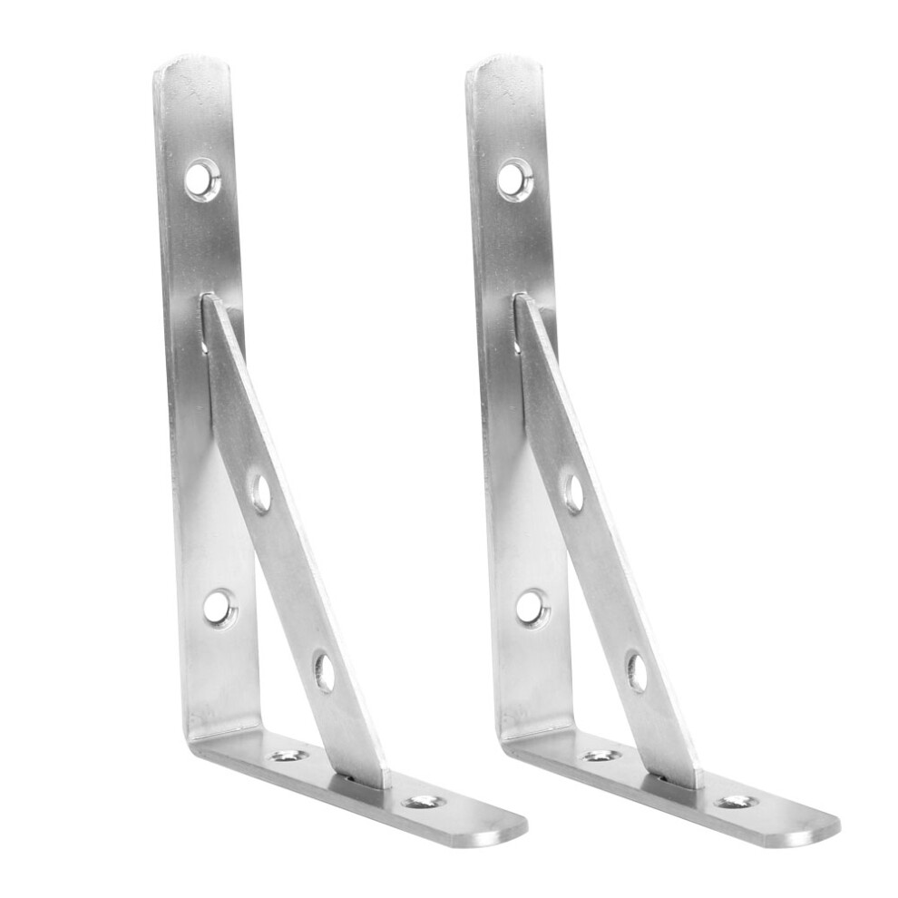Diy Bracket, Stainless Steel Space Saving Right Angle Bracket For Furniture, Triangular Shelf Bracket, Removable Gusset, Heavy Duty Bracket For Kitche 9436597636314