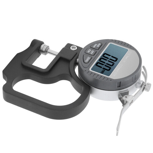 Portable Digital Thickness Gauge With RS232 Interface, LCD Display Soft Material Thickness Meter Featuring Zinc Alloy Frame And Spring Hook Stability 2