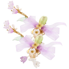 1Paar Haarschmuck Lavendel Für Blüten Und Quaste Haarspangen