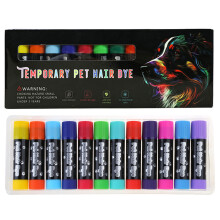 12 Color Pet Hair Coloring Chalk Safe Washable and Easy to Use