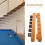 2Stk Wandmontierter Billiard Queue Halter Holz, 6 Sticks, Hellgelb 9