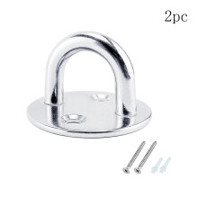 Wall Mount Eye Plate Stainless Steel Ceiling Hook, M8 Heavy Load Suspension Hook Anti Corrosion Hook for Hanging Chairs Boats with Durable Design
