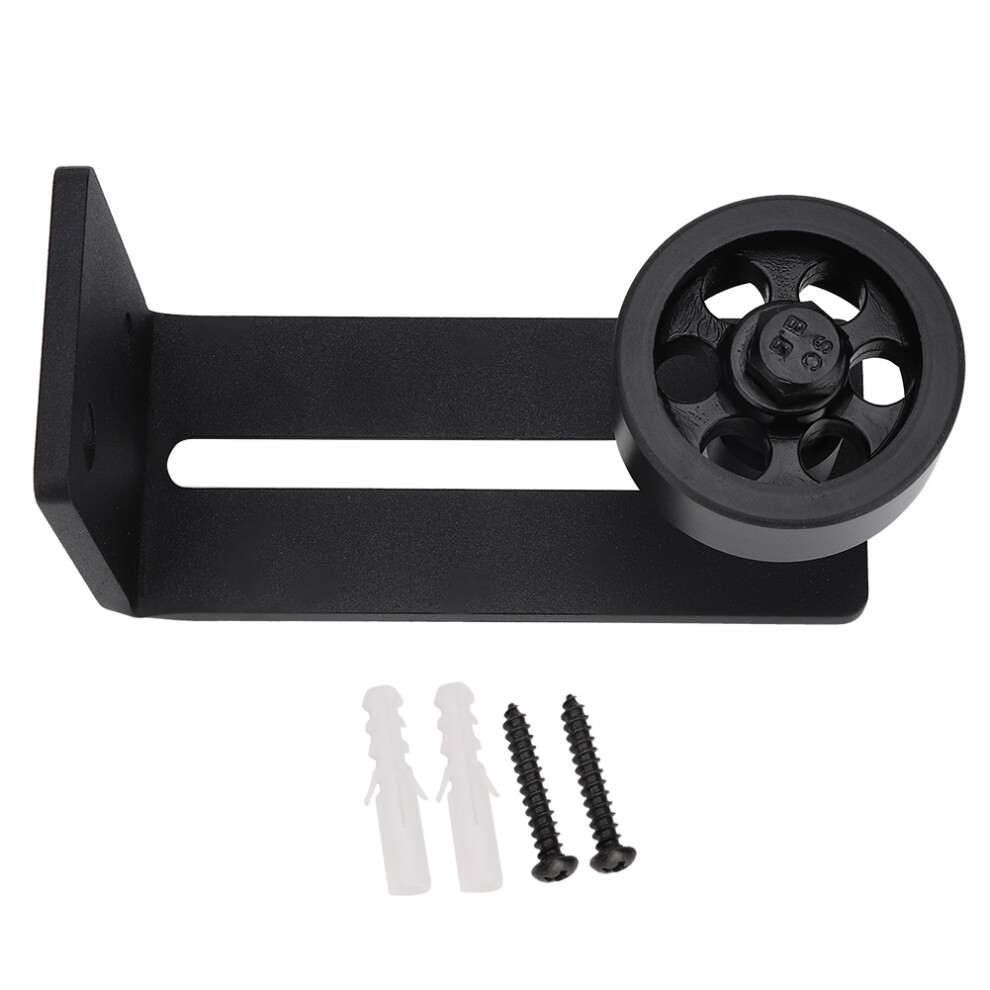 Barn Door Floor Guide Wall Mounted Adjustable Roller Sliding Door Guide For Smooth And Quiet Operation With 8 Setup Options Durable Carbon Steel Easy 9436597636901