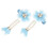 2Stk Blaue Quasten Haarclips Mit Für Kinder 1
