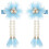 2Stk Blaue Quasten Haarclips Mit Für Kinder 4