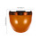 Visor Lunettes Orange Pièce Résistant Vent Et Impact 3