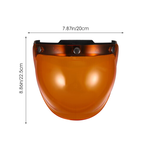 Visor Lunettes Orange Pièce Résistant Vent Et Impact 2
