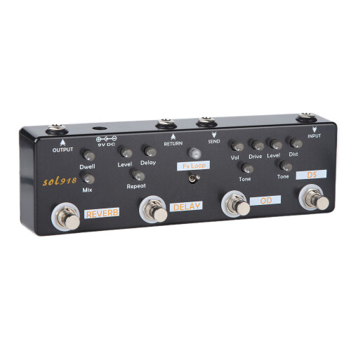 Gitarreneffektpedal 5-Modus Reverb Delay Fx LOOP 1
