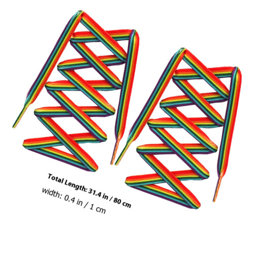 1Paar Gradient Schnürsenkel Für Vielseitige Schuhe Polyester 1