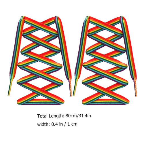 1Paar Gradient Schnürsenkel Für Vielseitige Schuhe Polyester 2