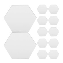 20Stk Hexagon Namenskarten Tischdeko Klar Für Party Bankett