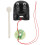 2Sets Zwarte Plastic Percussie Speelgoed Vis Instrumenten 3