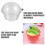 1Set Wegwerp Plastic Pudding Cups Rond Met Voor Keuken 3