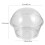 1Set Wegwerp Plastic Pudding Cups Rond Met Voor Keuken 4