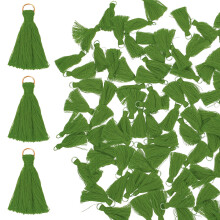 100St Handgemaakte Groene Kwastjes Voor Accessoires En Sieraden Decor