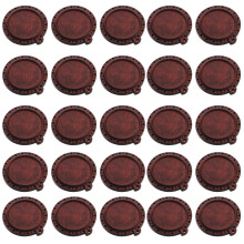 20Stk Runde Holz Trays Für Schmuck DIY Holzfassung Robust