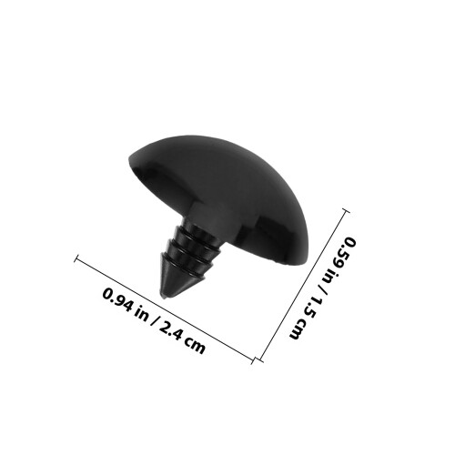 30St Zwarte Plastic Knutselen, Creatieve Decoratieve Poppenogen 1